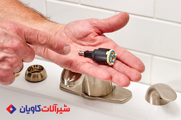 رفع سفت شدن کارتریج شیر اهرمی 